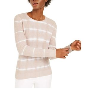 INC BEIGE AND WHITE TYE DYE SWEATER,  SIZE XL